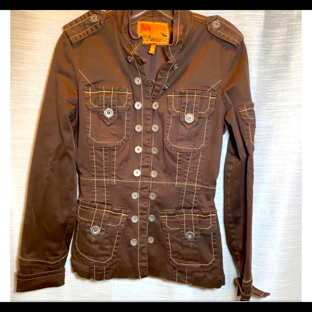 Twill 22 Brown Double Button Jacket - image 1